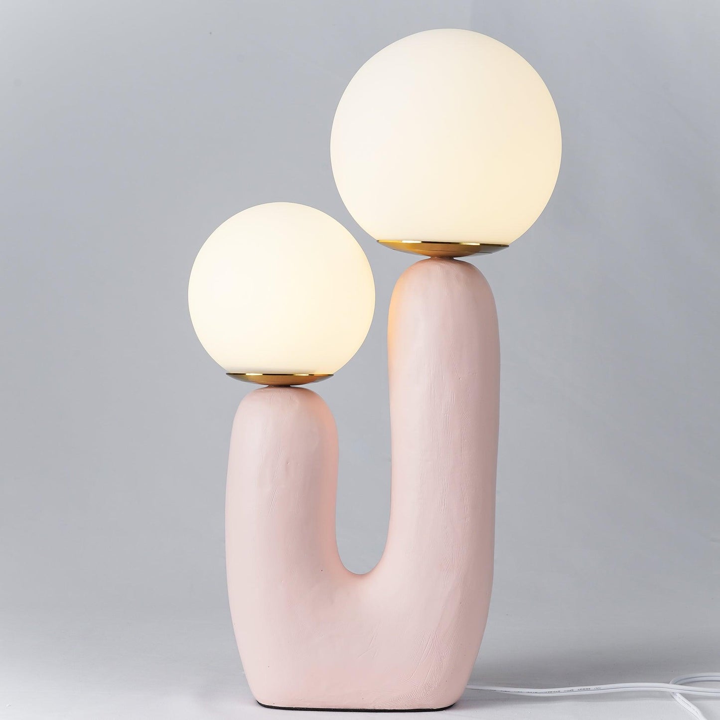 Modern Table Lamp | Bedside Desk Lamp with Glass Shade