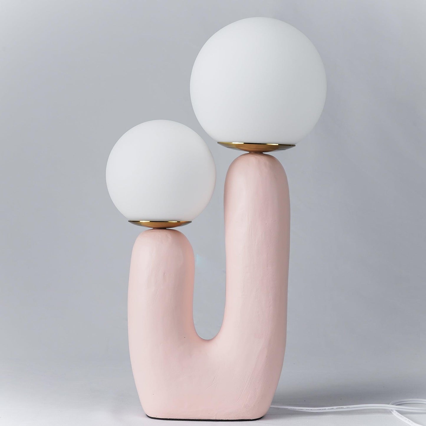 Modern Table Lamp | Bedside Desk Lamp with Glass Shade