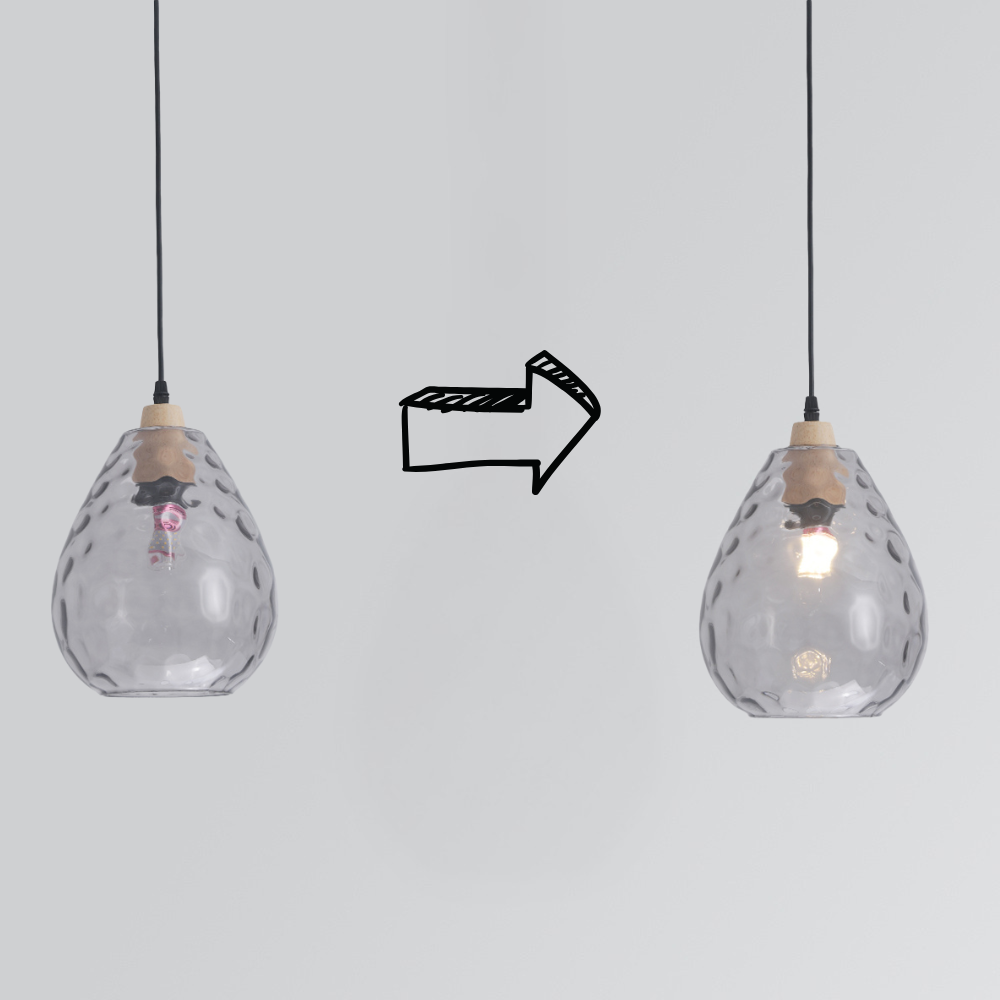 Pendant Ceiling Light | Modern Glass Hanging Lamp