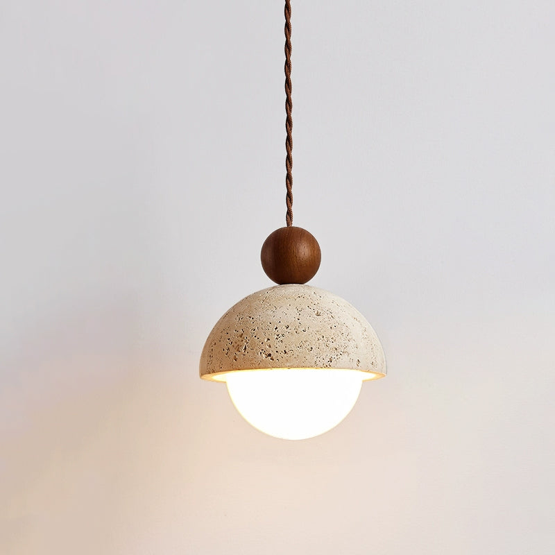 Modern Pendant Ceiling Light with Globe Shade | Stylish Bedroom Hanging Lamp