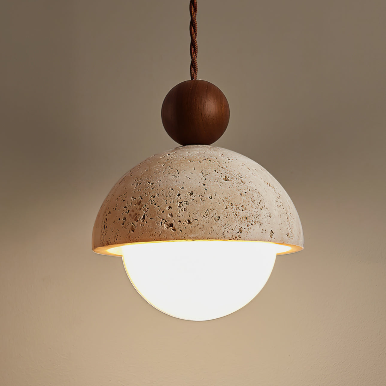 Modern Pendant Ceiling Light with Globe Shade | Stylish Bedroom Hanging Lamp