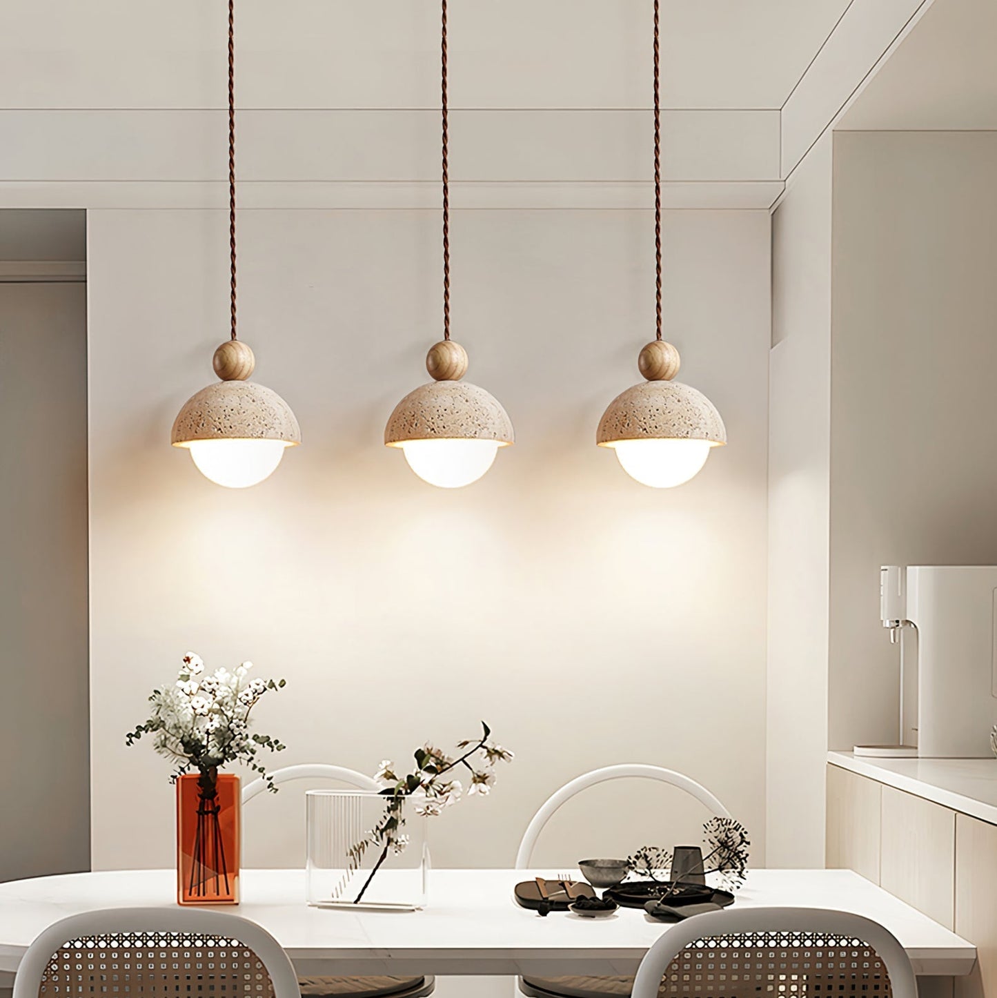 Modern Pendant Ceiling Light with Globe Shade | Stylish Bedroom Hanging Lamp