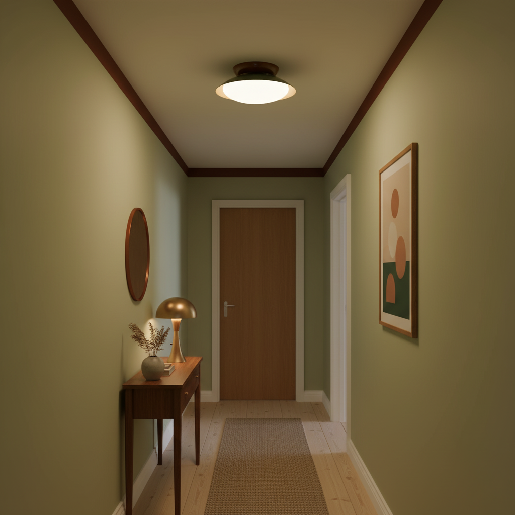 Modern Dome Ceiling Light | Minimalist LED Ceiling Lamp for Living Room