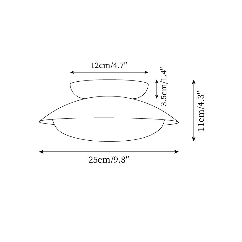 Modern Dome Ceiling Light | Minimalist LED Ceiling Lamp for Living Room