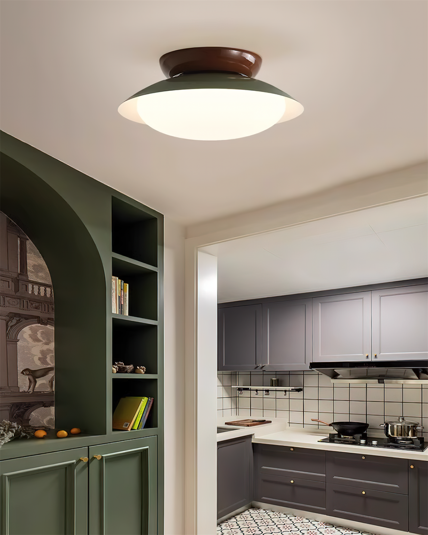 Modern Dome Ceiling Light | Minimalist LED Ceiling Lamp for Living Room