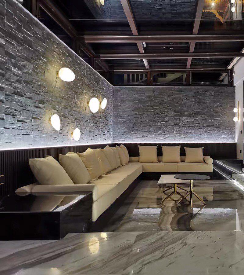 Pebble Glass Wall Lamp | Modern Bedroom and Living Room Sconce