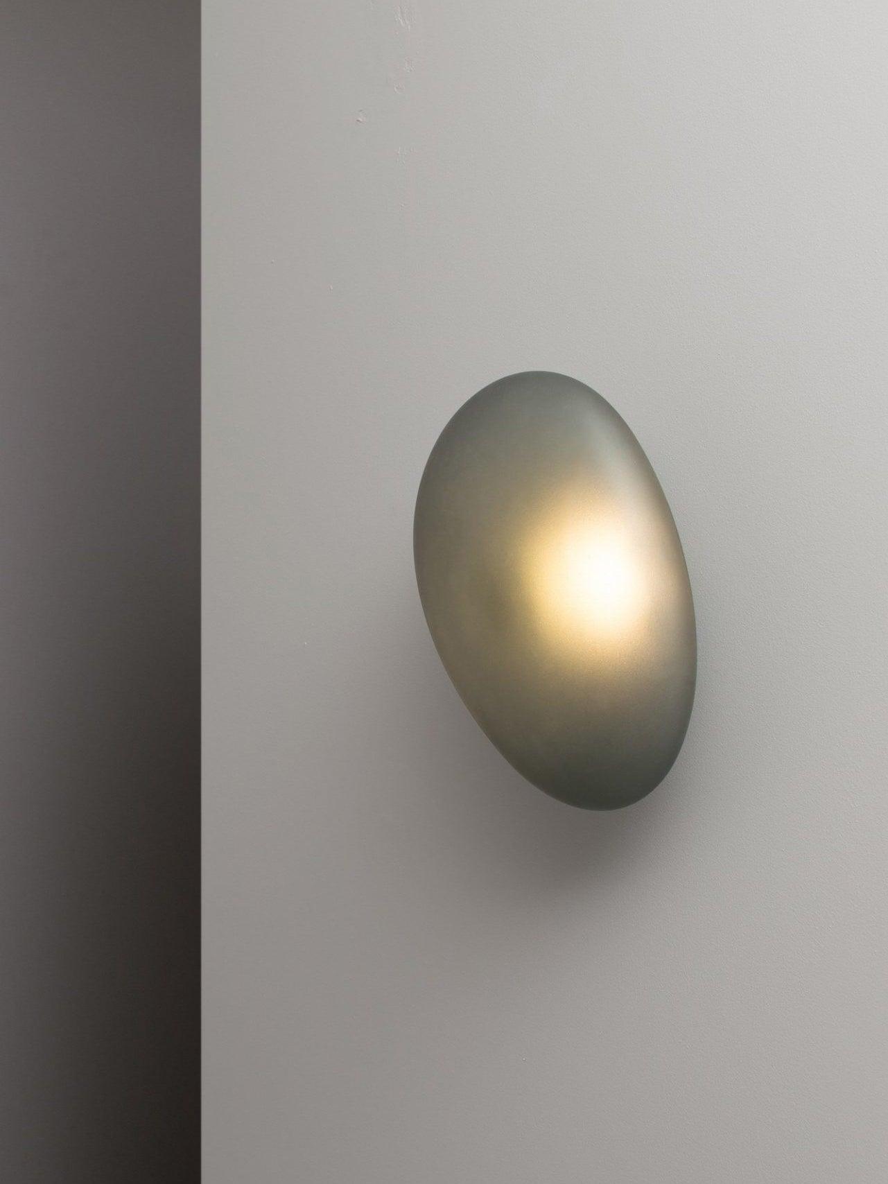 Pebble Glass Wall Lamp | Modern Bedroom and Living Room Sconce