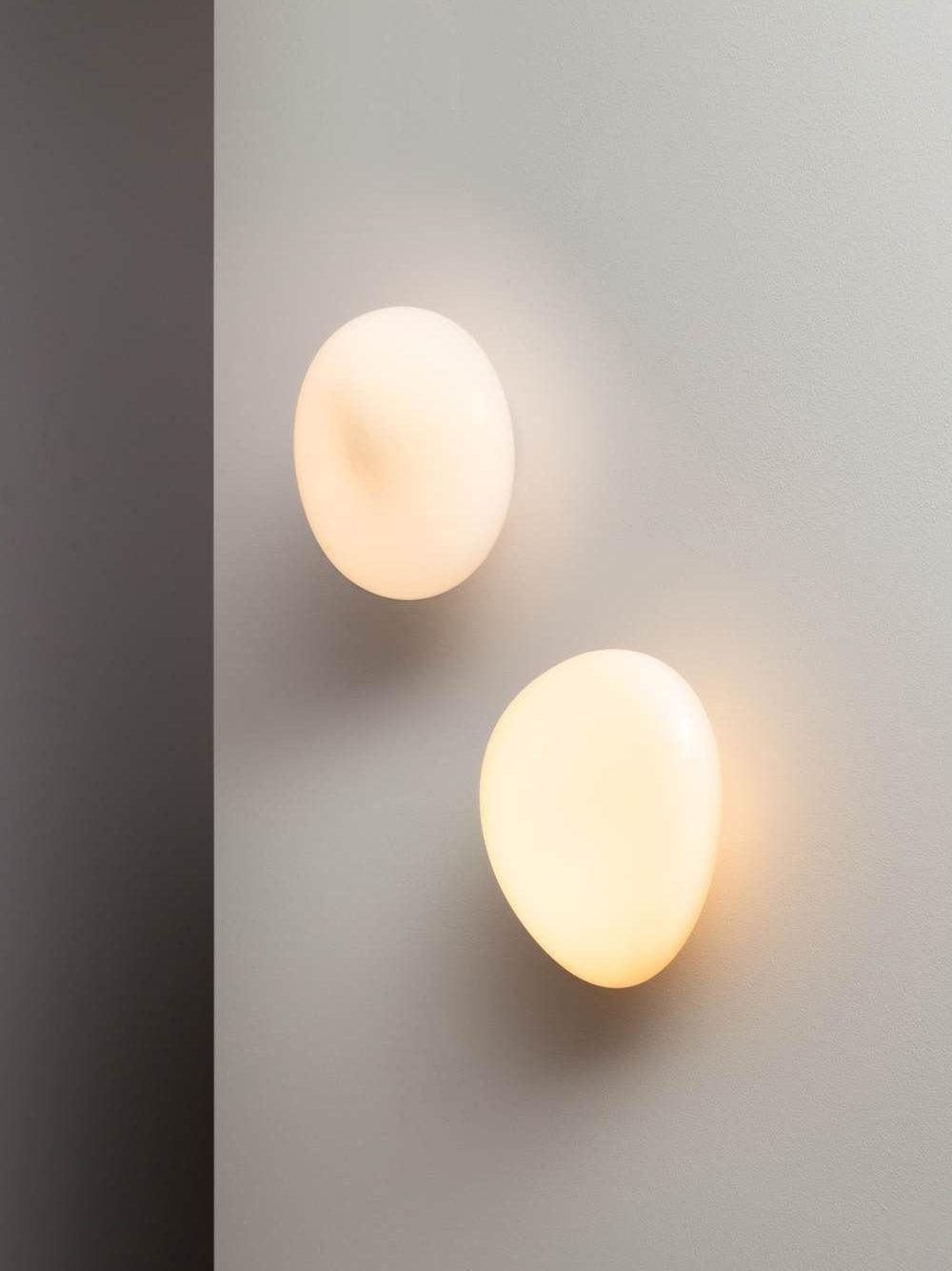 Pebble Glass Wall Lamp | Modern Bedroom and Living Room Sconce