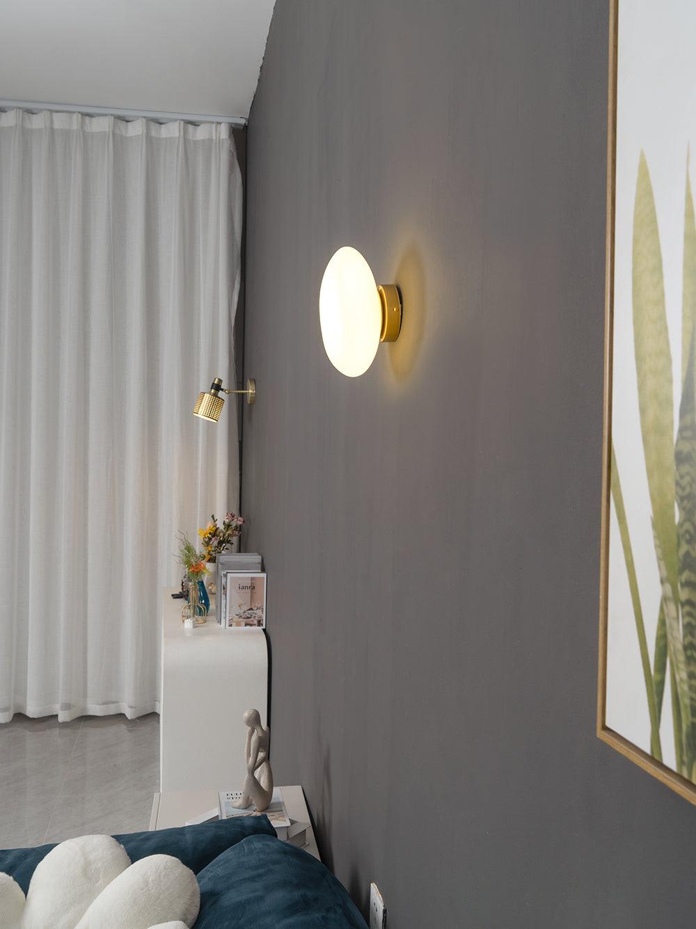 Pebble Glass Wall Lamp | Modern Bedroom and Living Room Sconce
