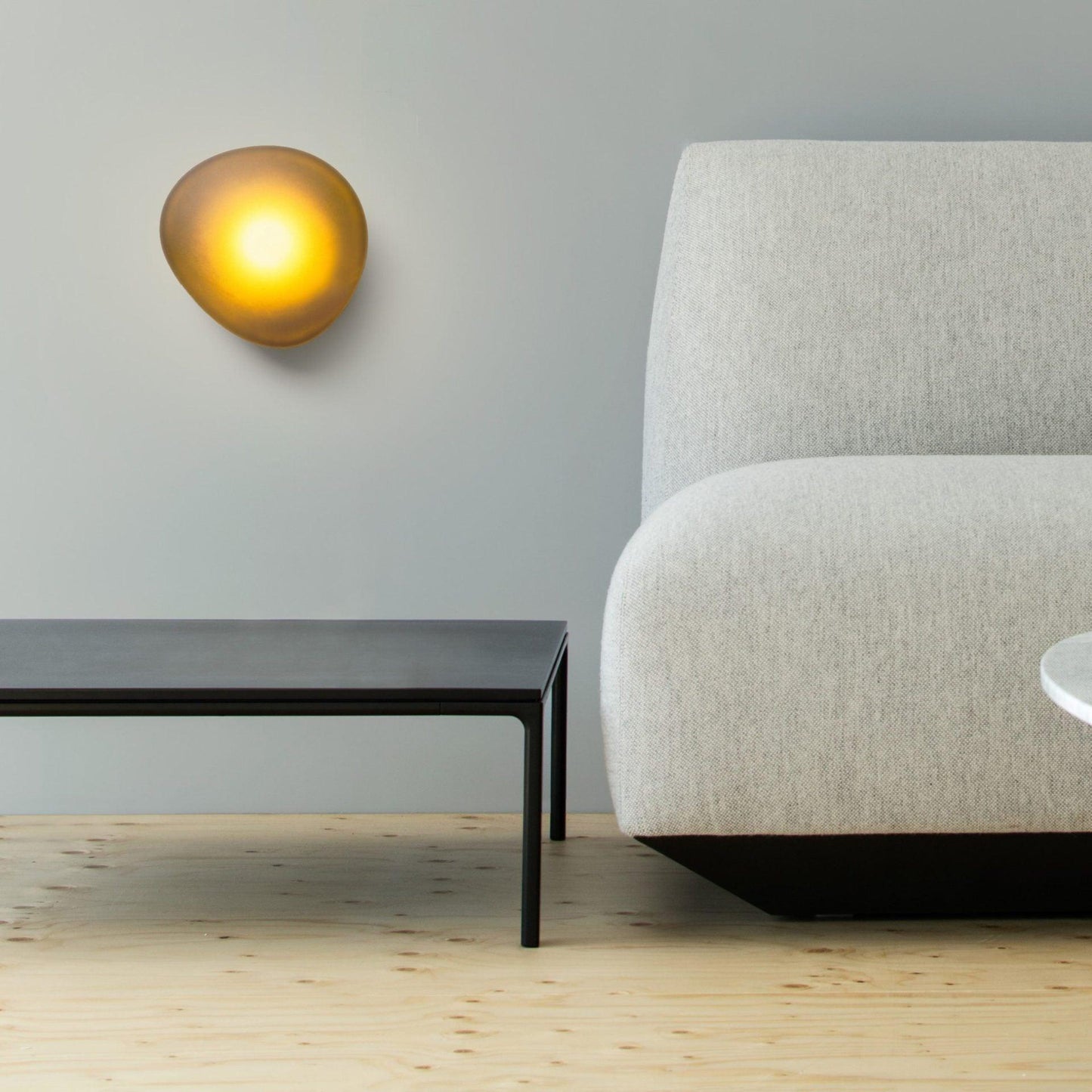 Pebble Glass Wall Lamp | Modern Bedroom and Living Room Sconce
