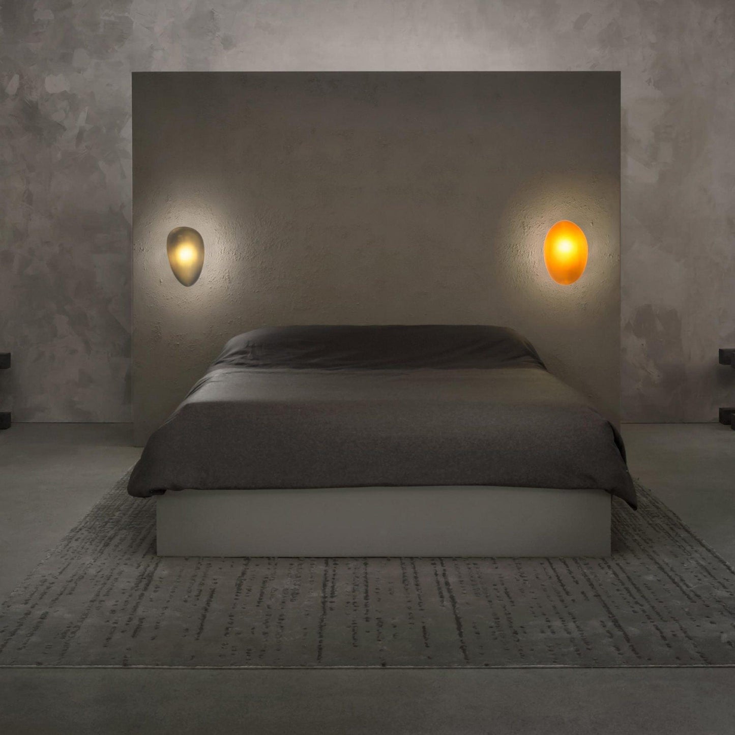 Pebble Glass Wall Lamp | Modern Bedroom and Living Room Sconce