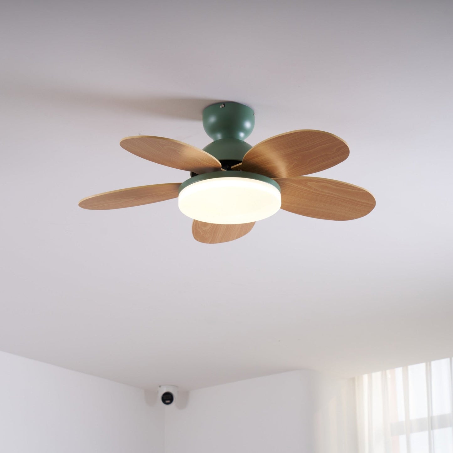 Modern Ceiling Fan Lamp with LED Light | Quiet Bedroom Ceiling Fan with Remote