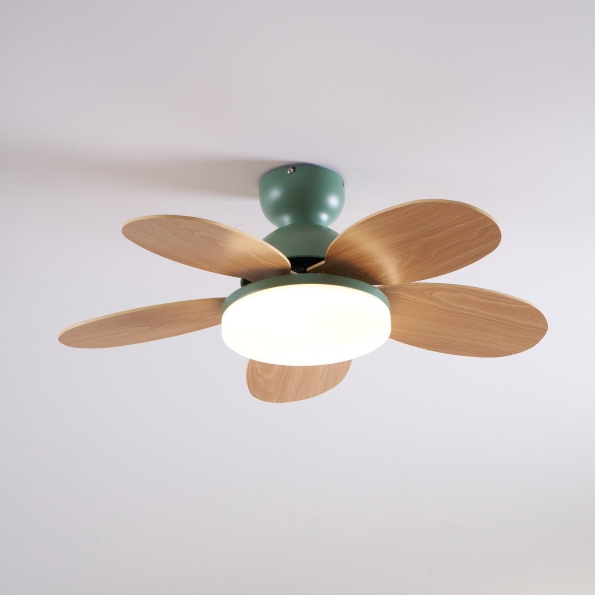 Modern Ceiling Fan Lamp with LED Light | Quiet Bedroom Ceiling Fan with Remote
