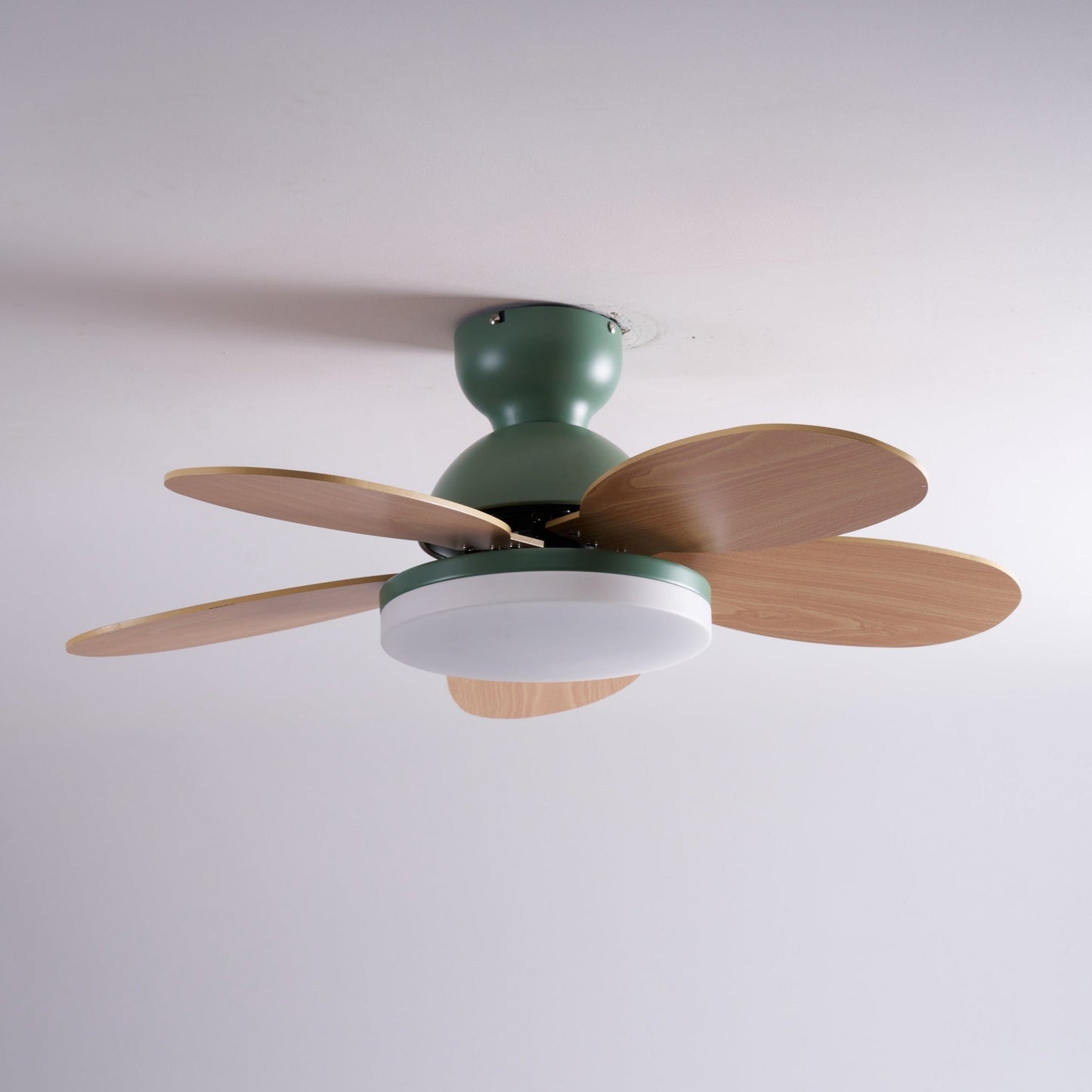 Modern Ceiling Fan Lamp with LED Light | Quiet Bedroom Ceiling Fan with Remote