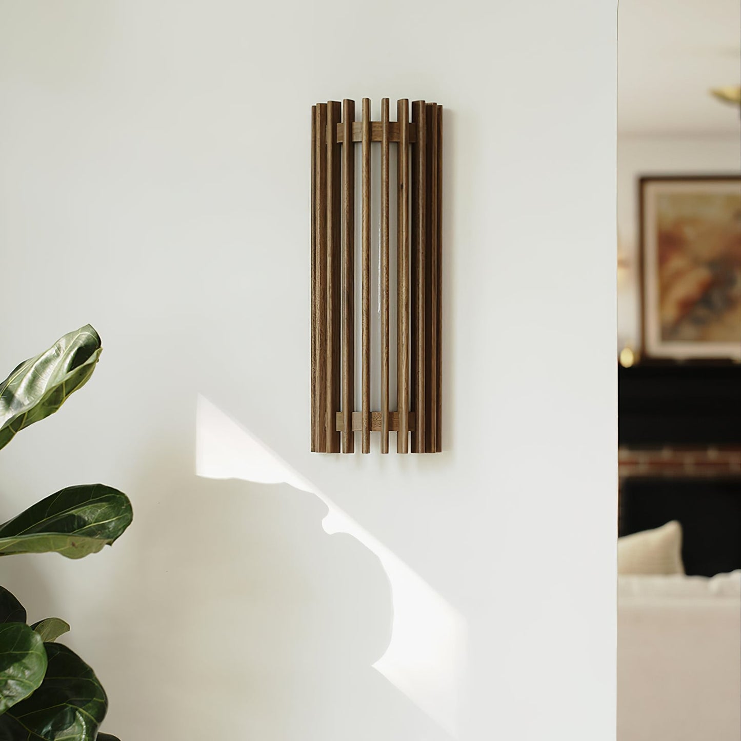Modern Wooden Wall Lamp for Bedroom and Living Room | Indoor LED Sconce