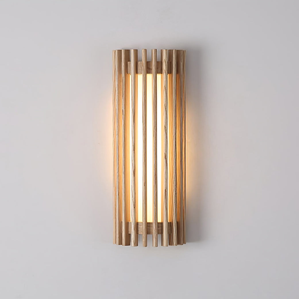 Modern Wooden Wall Lamp for Bedroom and Living Room | Indoor LED Sconce