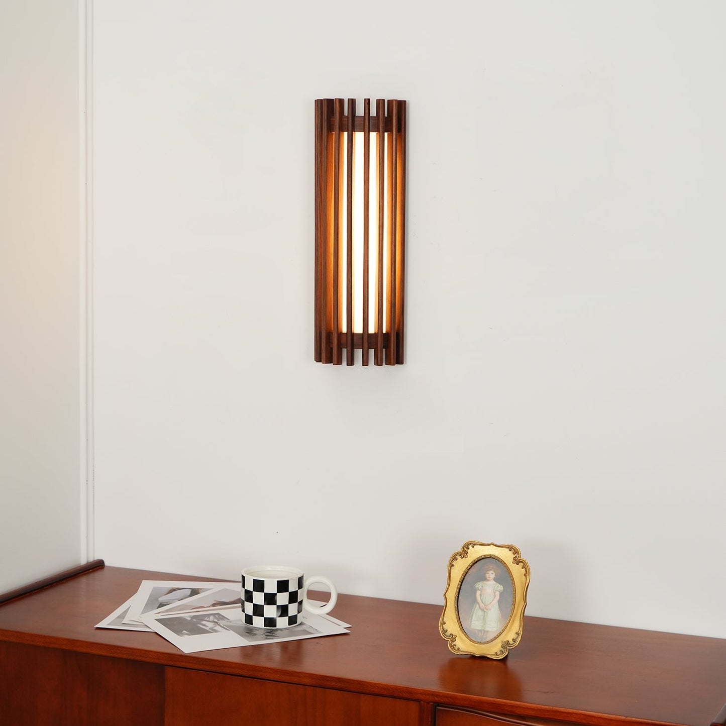 Modern Wooden Wall Lamp for Bedroom and Living Room | Indoor LED Sconce