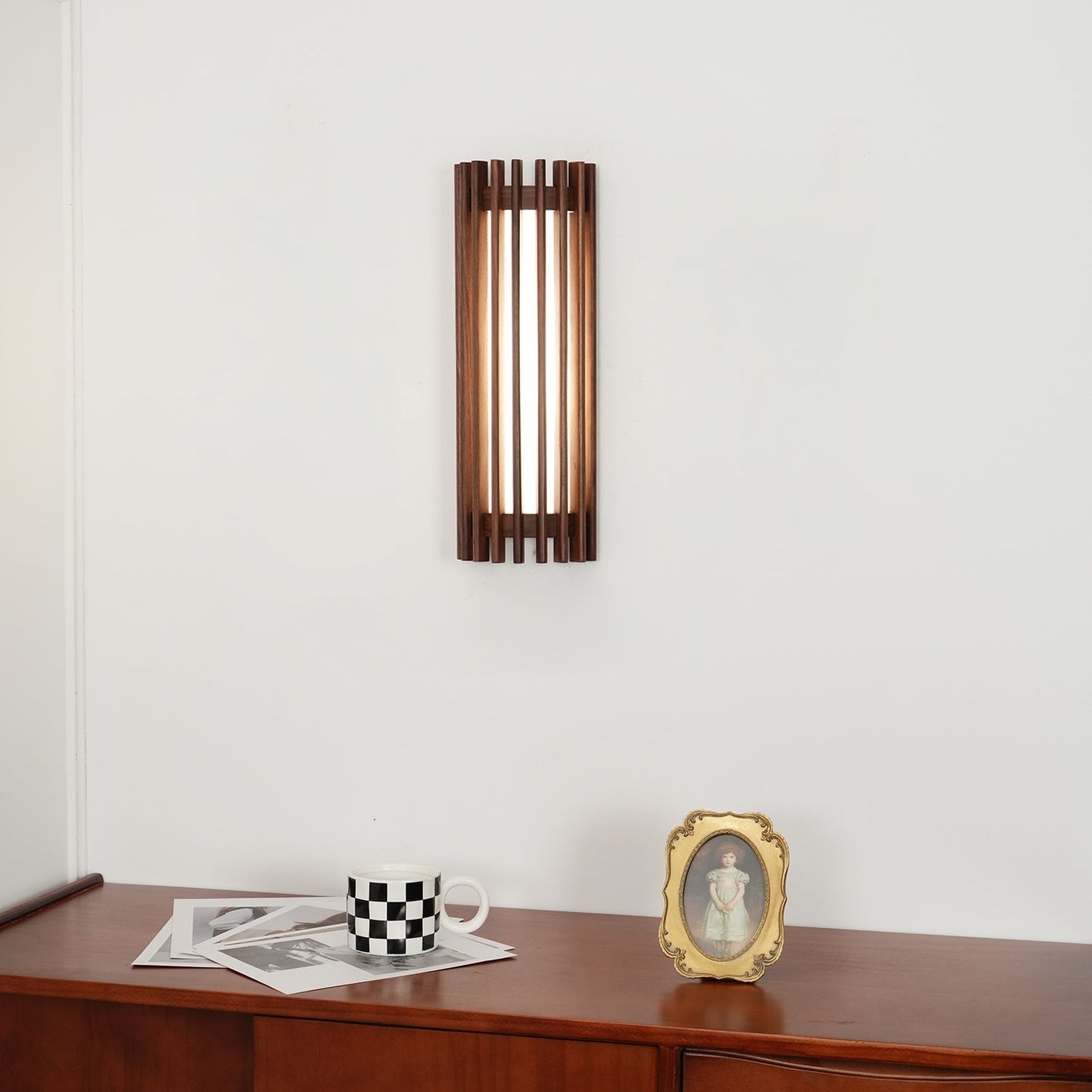 Modern Wooden Wall Lamp for Bedroom and Living Room | Indoor LED Sconce