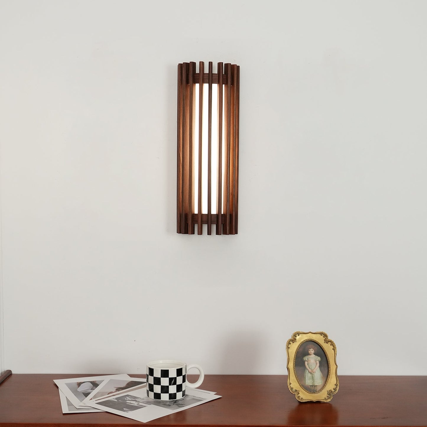 Modern Wooden Wall Lamp for Bedroom and Living Room | Indoor LED Sconce