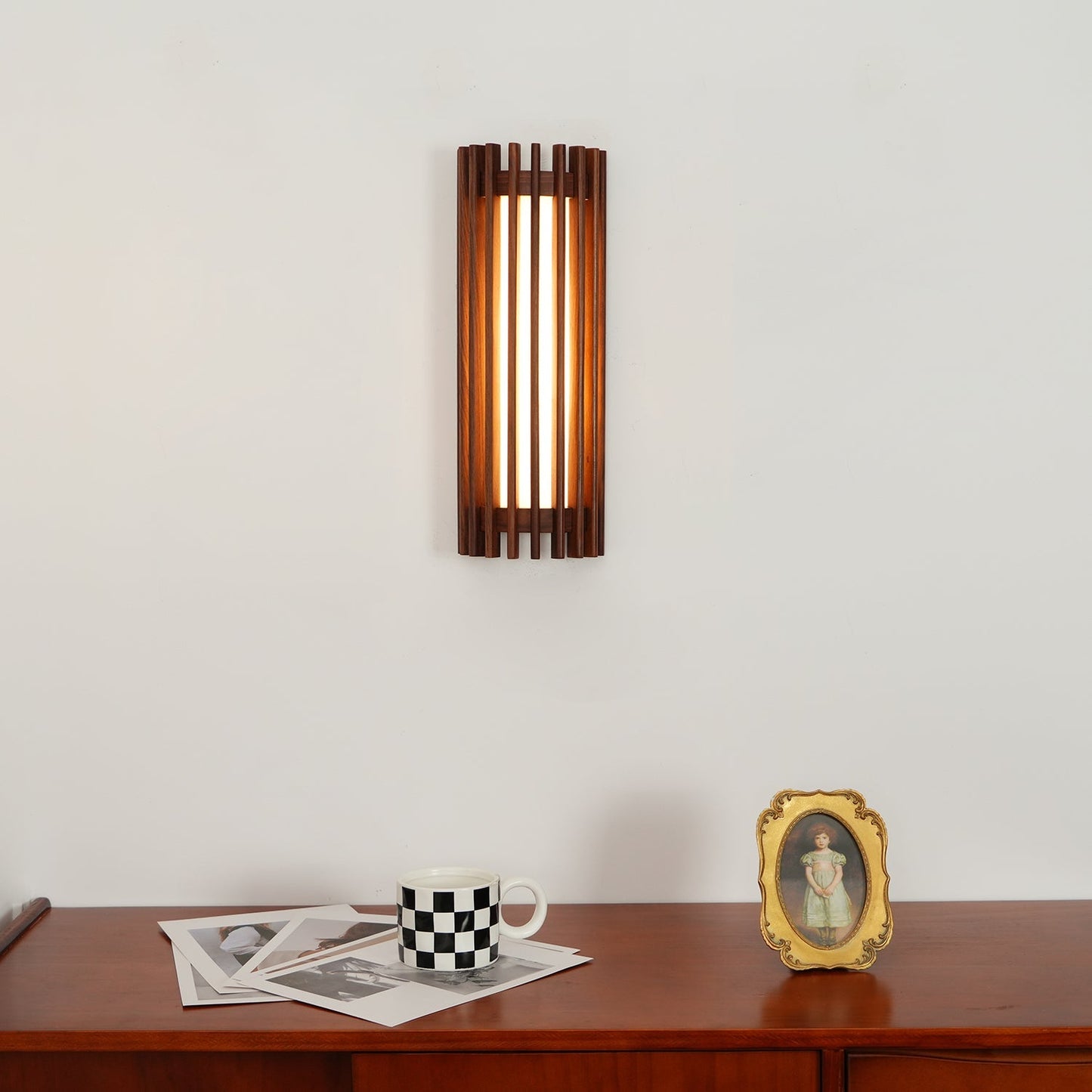 Modern Wooden Wall Lamp for Bedroom and Living Room | Indoor LED Sconce