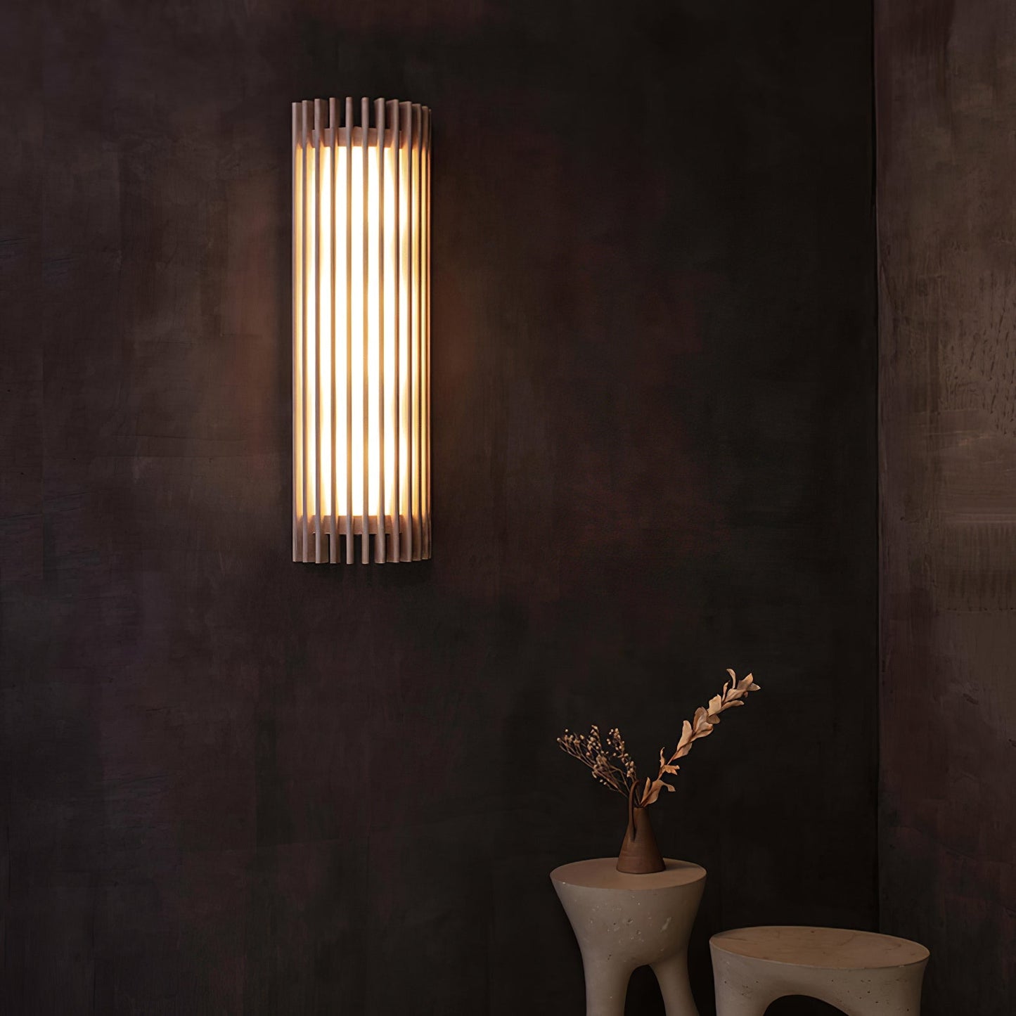 Modern Wooden Wall Lamp for Bedroom and Living Room | Indoor LED Sconce