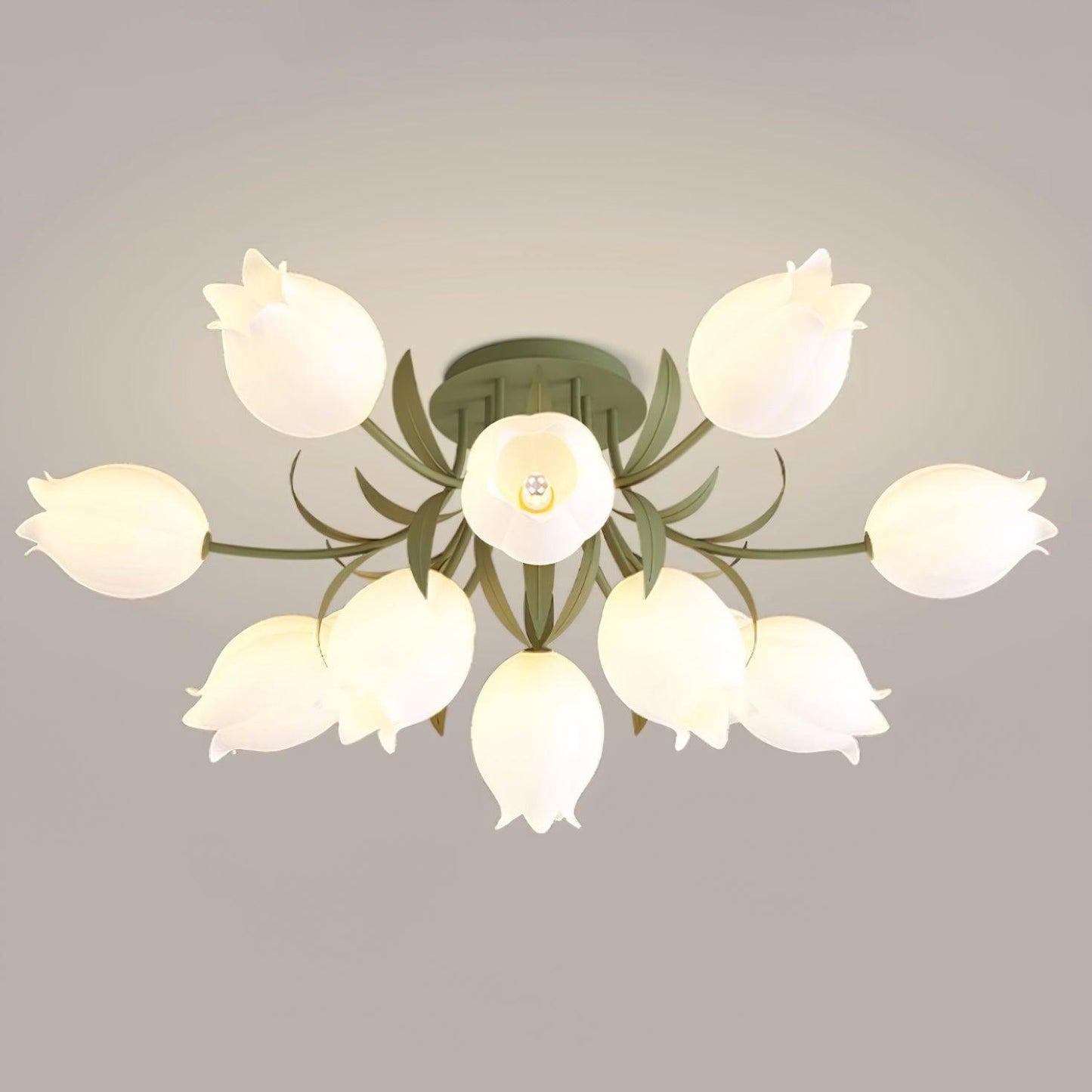 Floral Ceiling Light | Elegant Lily-Inspired Ceiling Lamp for Living Room