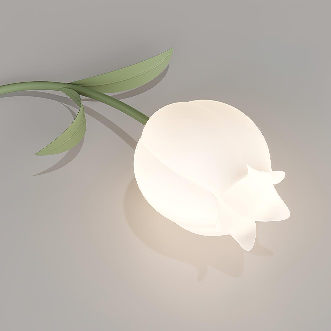 Floral Ceiling Light | Elegant Lily-Inspired Ceiling Lamp for Living Room