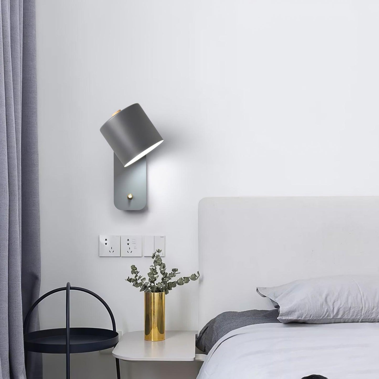 Modern Rotatable Wall Lamp | Adjustable Cylinder Light for Bedroom and Living Room