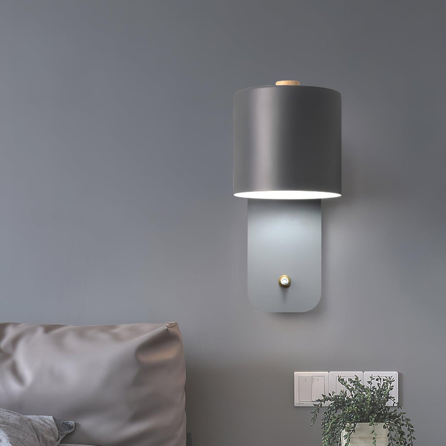 Modern Rotatable Wall Lamp | Adjustable Cylinder Light for Bedroom and Living Room