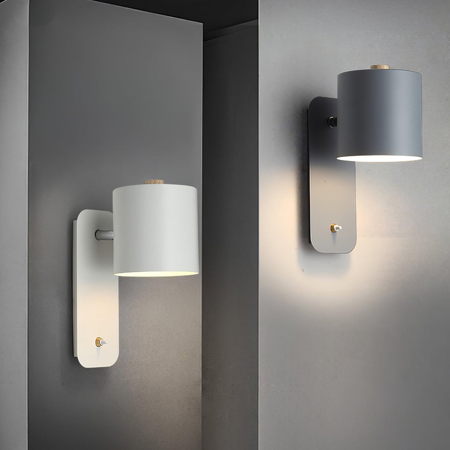 Modern Rotatable Wall Lamp | Adjustable Cylinder Light for Bedroom and Living Room