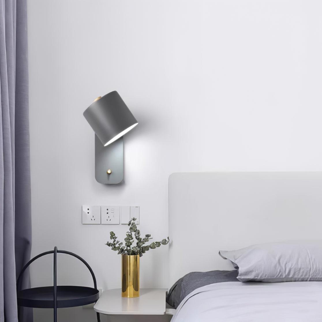 Modern Rotatable Wall Lamp | Adjustable Cylinder Light for Bedroom and Living Room