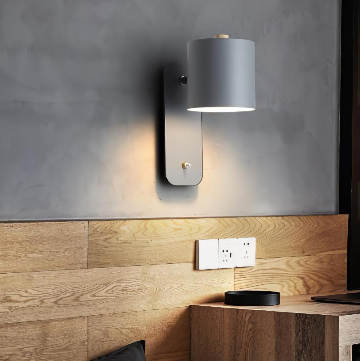 Modern Rotatable Wall Lamp | Adjustable Cylinder Light for Bedroom and Living Room