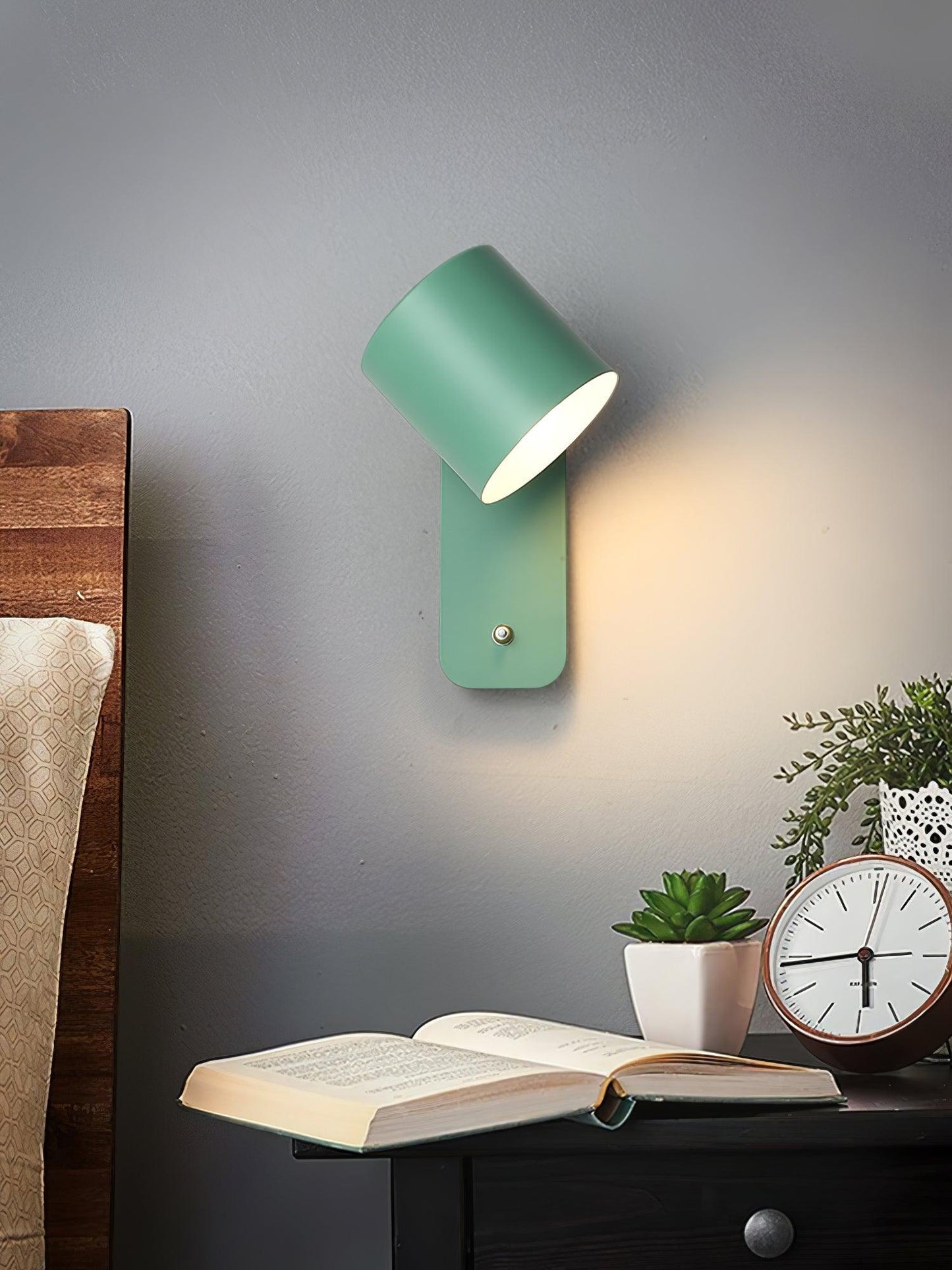 Modern Rotatable Wall Lamp | Adjustable Cylinder Light for Bedroom and Living Room