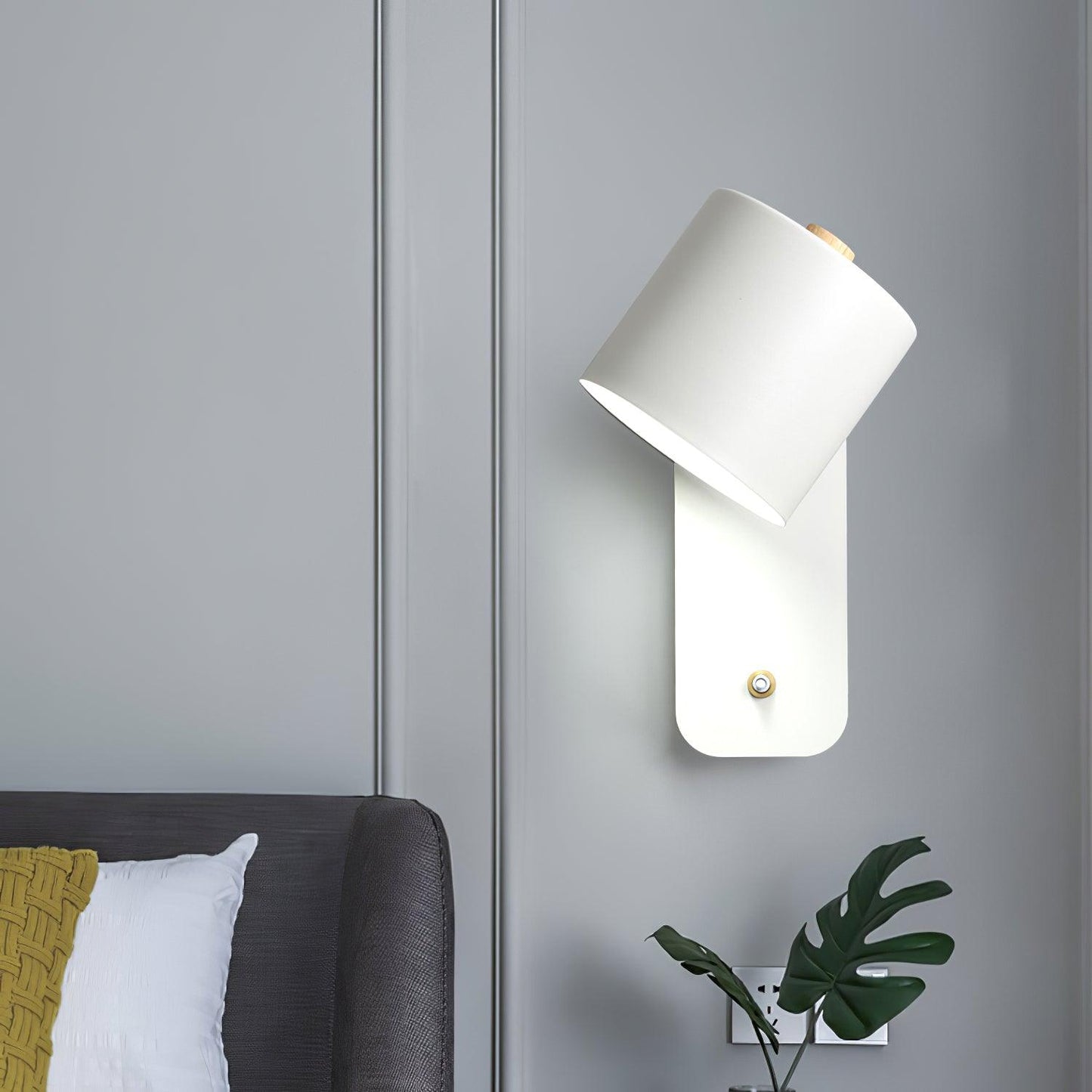 Modern Rotatable Wall Lamp | Adjustable Cylinder Light for Bedroom and Living Room