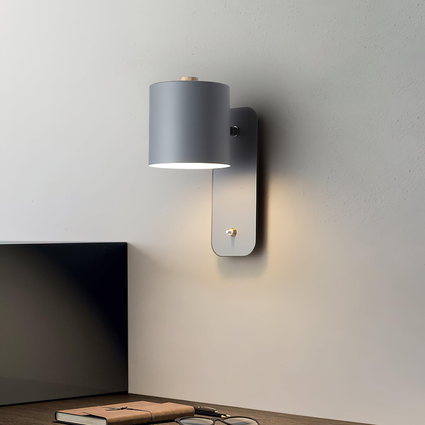 Modern Rotatable Wall Lamp | Adjustable Cylinder Light for Bedroom and Living Room