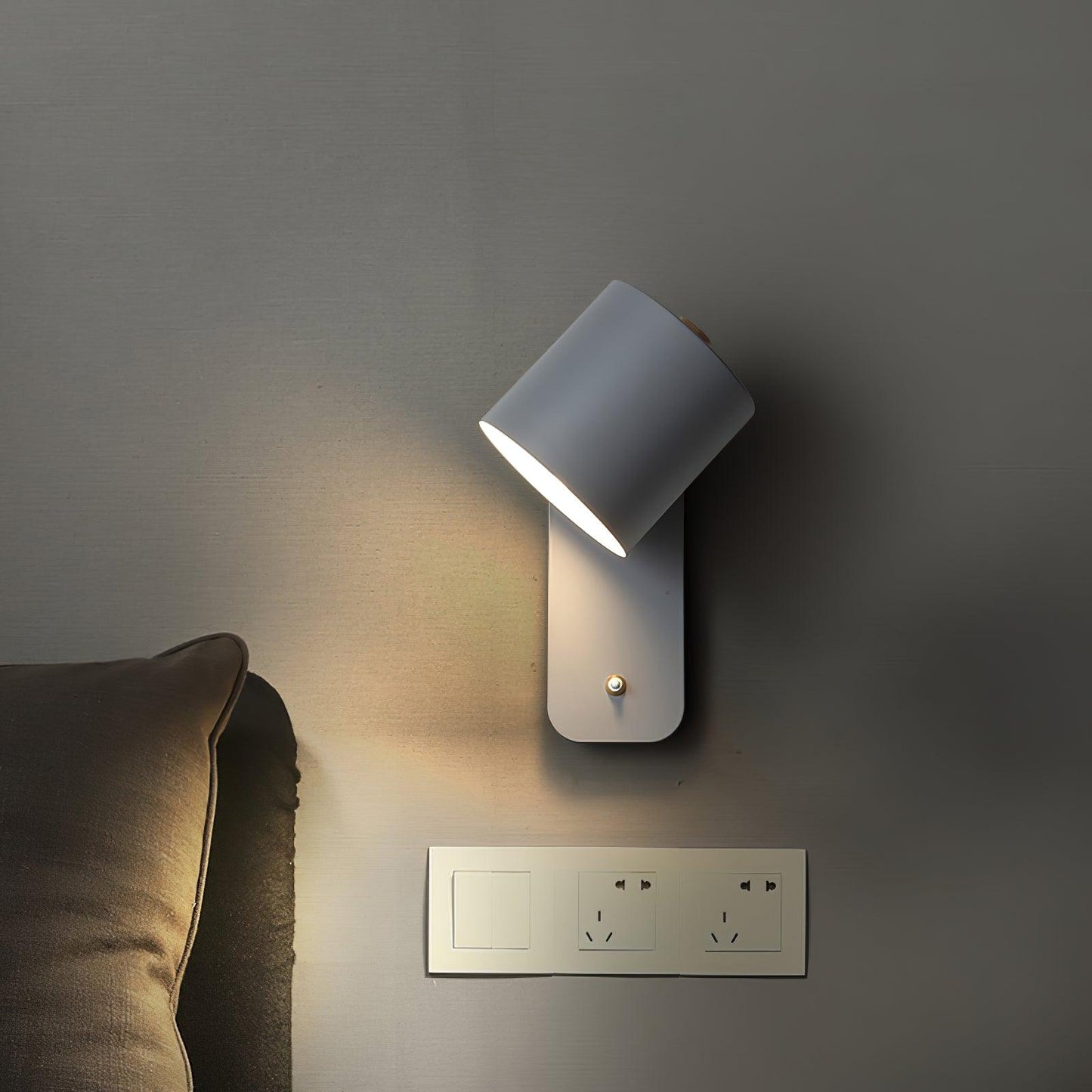 Modern Rotatable Wall Lamp | Adjustable Cylinder Light for Bedroom and Living Room