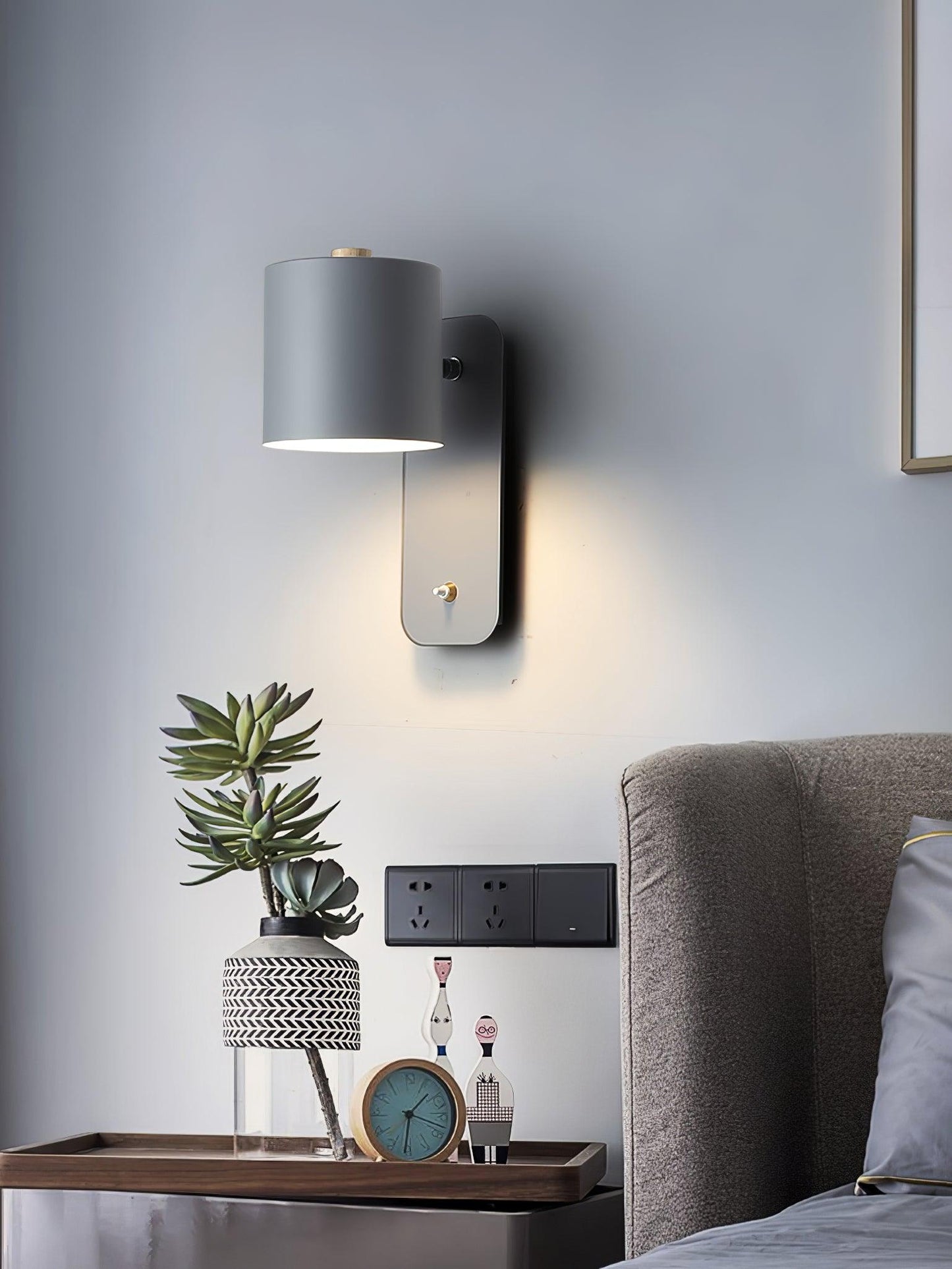Modern Rotatable Wall Lamp | Adjustable Cylinder Light for Bedroom and Living Room