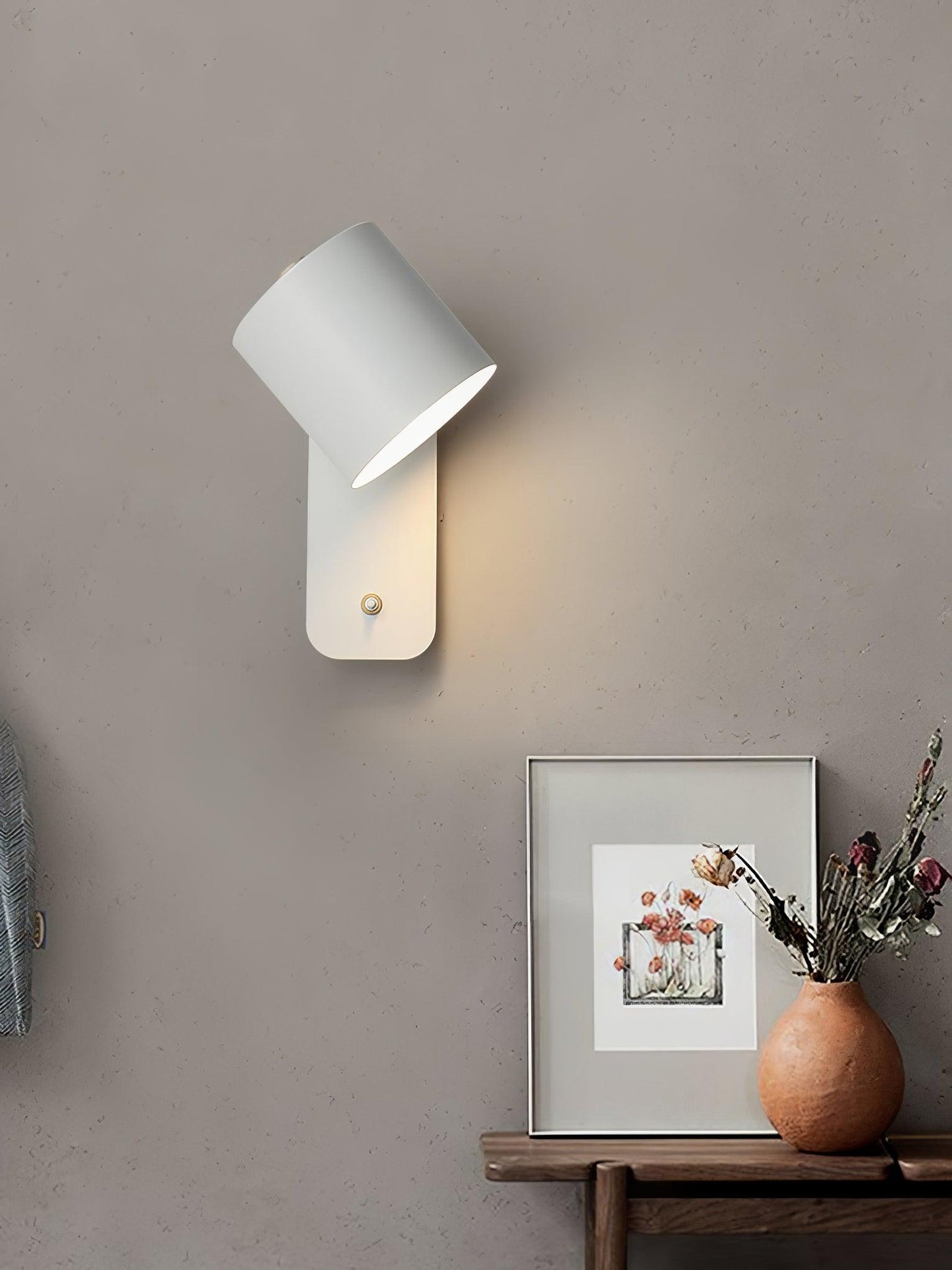 Modern Rotatable Wall Lamp | Adjustable Cylinder Light for Bedroom and Living Room
