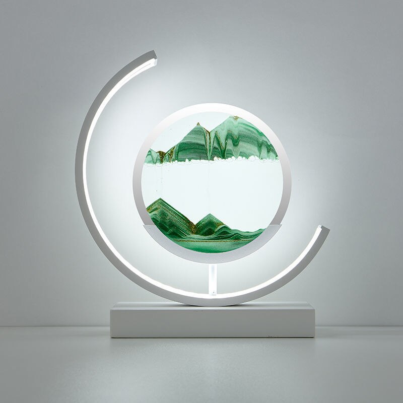Lampe de table effet sable mouvant