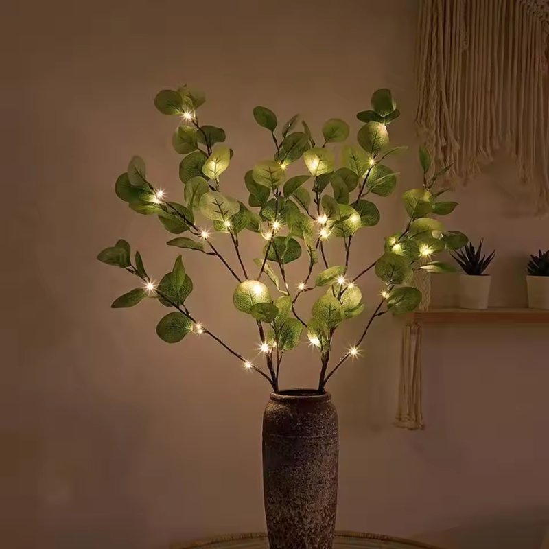 LED Olive Branch Decorative Table Lamp | Warm Fairy Lights for Home Décor
