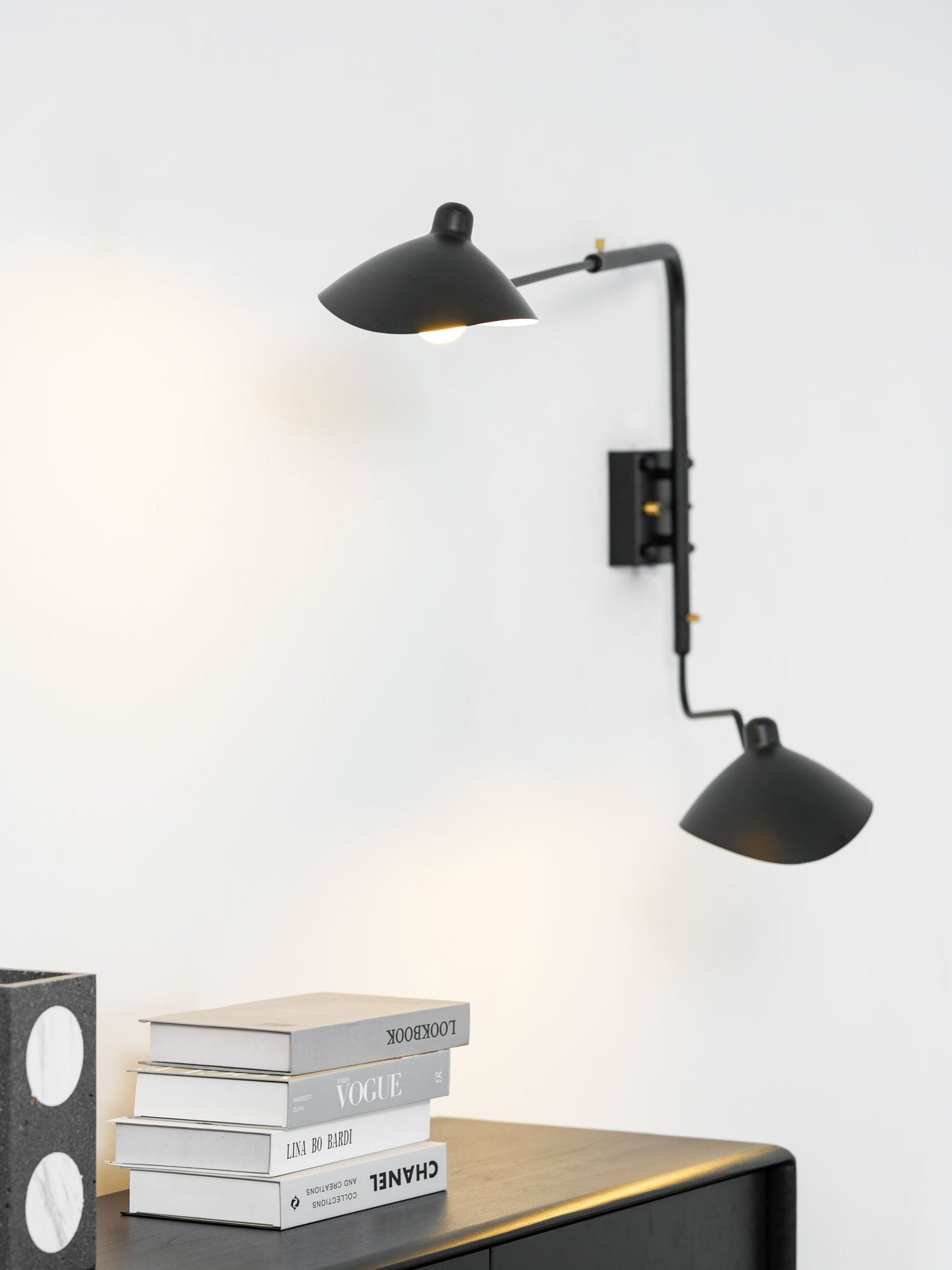 Adjustable Arm Wall Lamp Sconce | Modern Swing Arm Wall Light for Bedroom