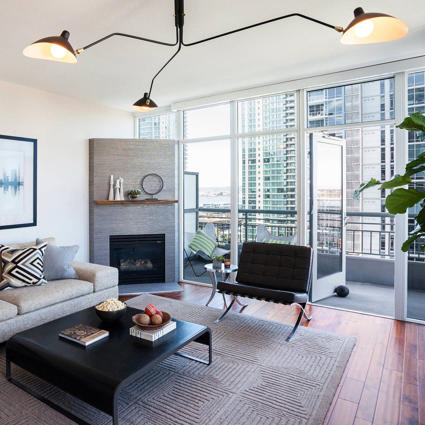 Modern Multi Arm Ceiling Lamp | Adjustable Chandelier for Living Room and Dining