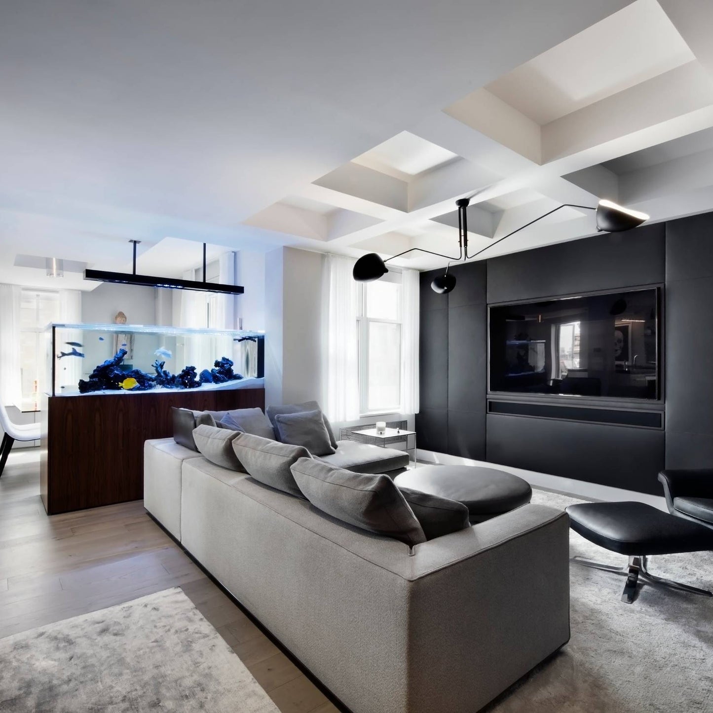 Modern Multi Arm Ceiling Lamp | Adjustable Chandelier for Living Room and Dining