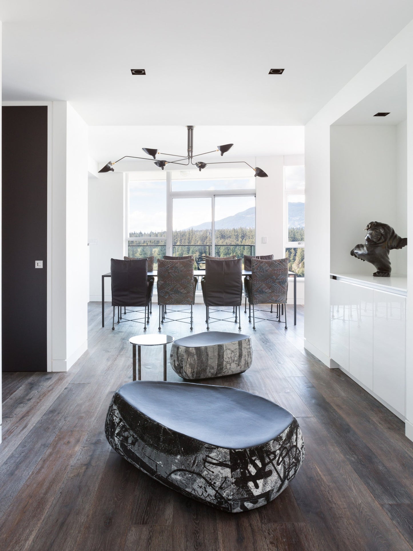 Modern Multi Arm Ceiling Lamp | Adjustable Chandelier for Living Room and Dining