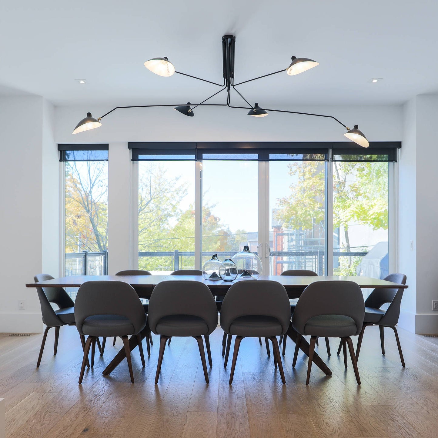 Modern Multi Arm Ceiling Lamp | Adjustable Chandelier for Living Room and Dining