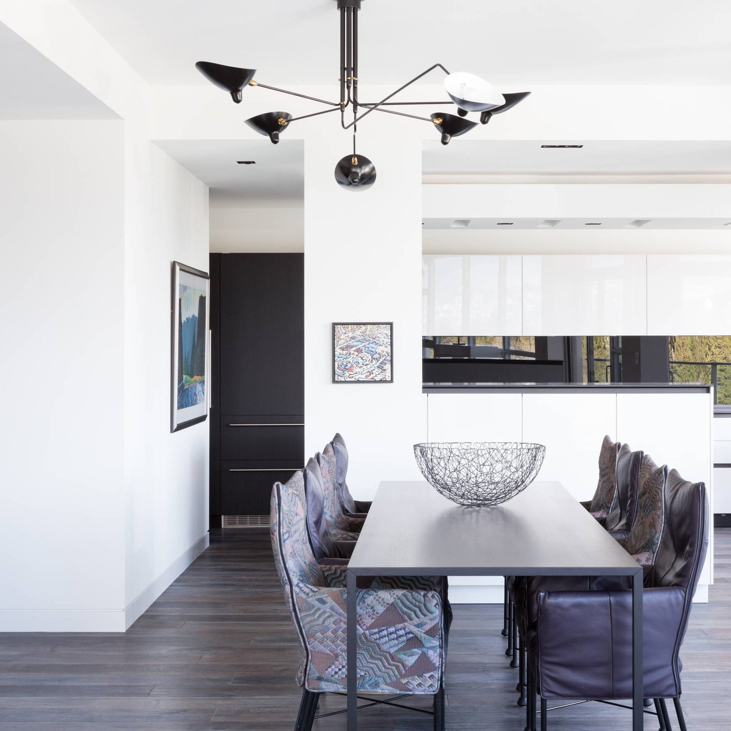 Modern Multi Arm Ceiling Lamp | Adjustable Chandelier for Living Room and Dining