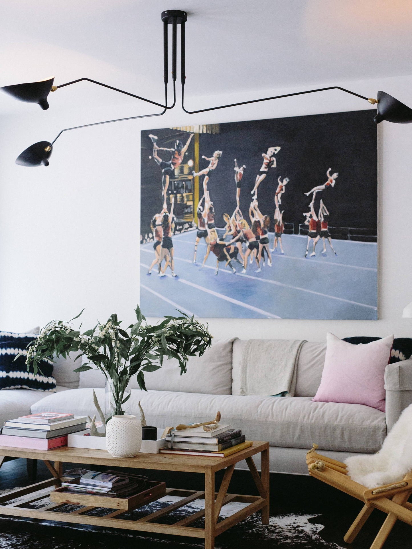 Modern Multi Arm Ceiling Lamp | Adjustable Chandelier for Living Room and Dining