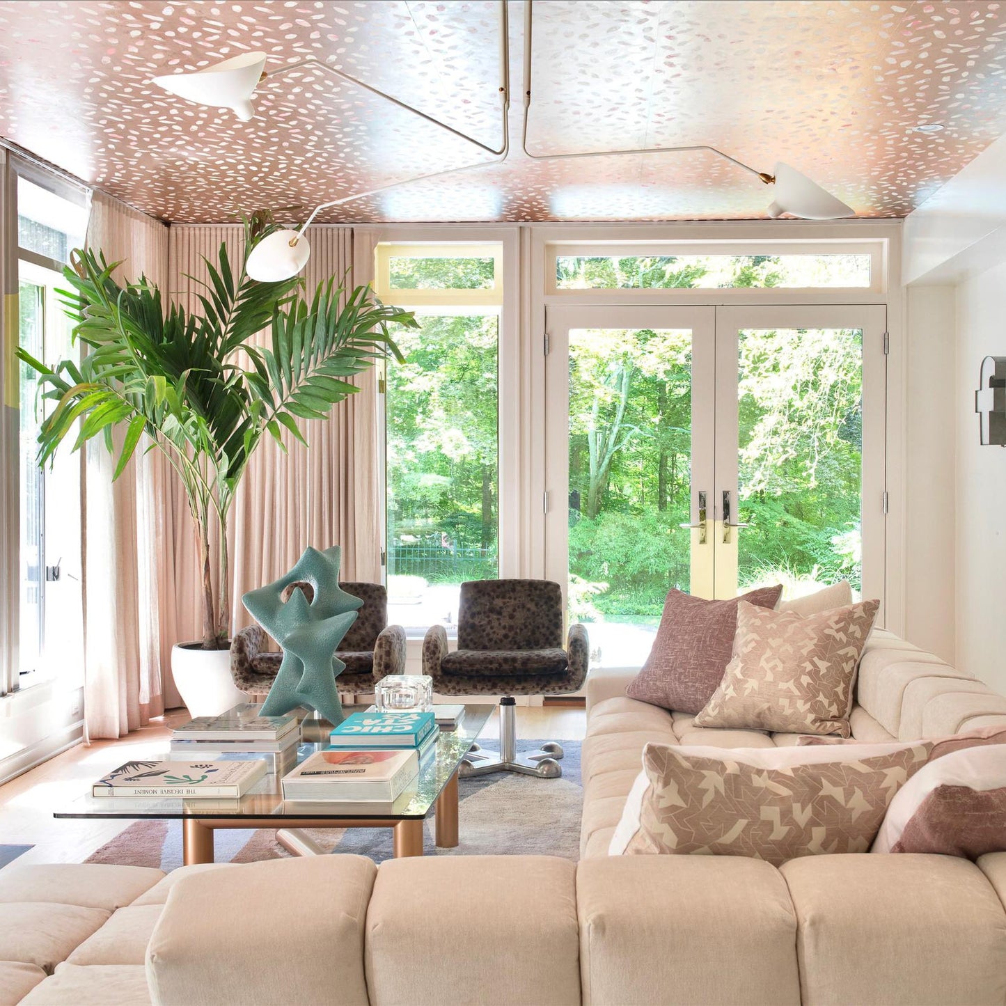 Modern Multi Arm Ceiling Lamp | Adjustable Chandelier for Living Room and Dining