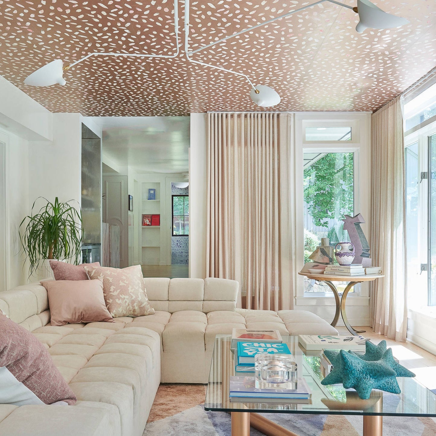 Modern Multi Arm Ceiling Lamp | Adjustable Chandelier for Living Room and Dining