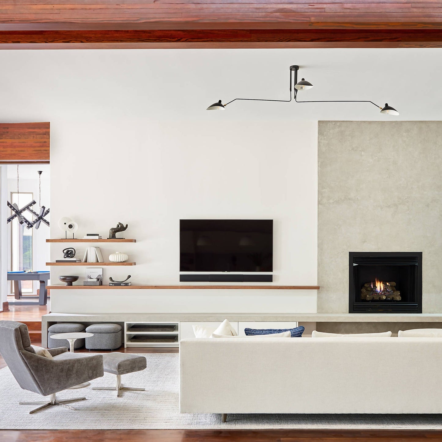 Modern Multi Arm Ceiling Lamp | Adjustable Chandelier for Living Room and Dining